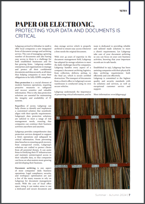 Labgroup – Gibraltar Business Magazine 2024
